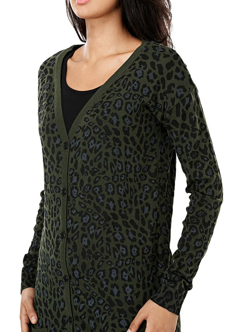 VERO MODA Printed Long Cardigan