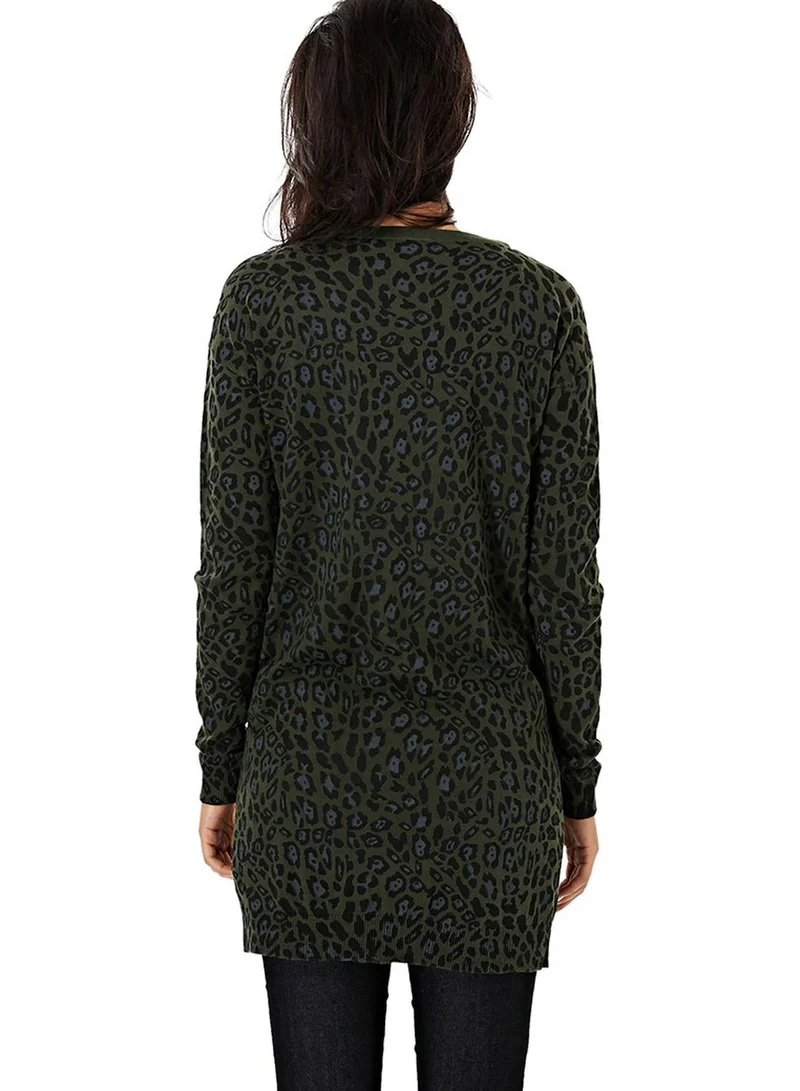 VERO MODA Printed Long Cardigan