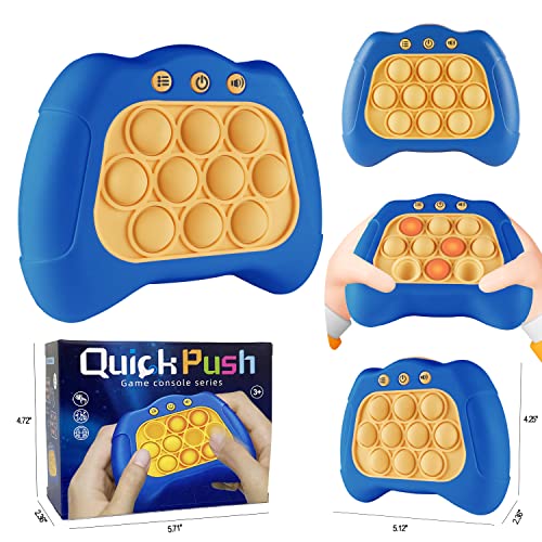 Intoypad Pop The Target! Handheld Speed Push Game Machine: A Fun Multiplayer Game for Family. Sensory Fidget Toy Christmas Toys Gifts for 6 7 8 9 10 11 12 Years Old Kids Road Trip Car Games Kids Blue - Image 4