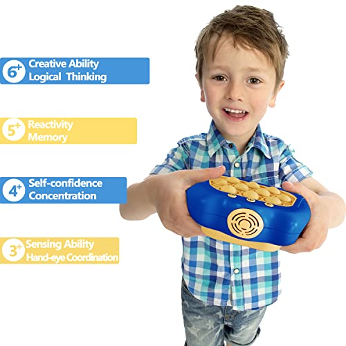 Intoypad Pop The Target! Handheld Speed Push Game Machine: A Fun Multiplayer Game for Family. Sensory Fidget Toy Christmas Toys Gifts for 6 7 8 9 10 11 12 Years Old Kids Road Trip Car Games Kids Blue - Image 2