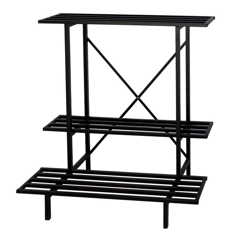 Zhongma 3 Tier Plant Stand Space-Saving Heavy Duty Plant Holder for Balcony, Home, Garden ,Metal Sturdy Plant Stand for Indoor and Outdoor - Image 1