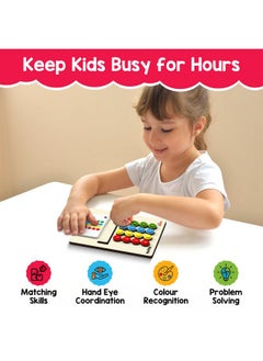 Smartivity Smartivity Kids Montessori Slide Puzzle I Color & Pattern Matching Learning Toys for Kids 4-8 Years I Birthday Gift for Boys&Girls I Preschool Educational Activity Toy for 4,5,6,7,8 I Travel Friendly  - Image 4
