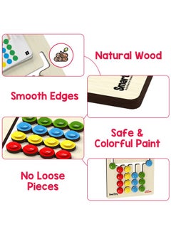 Smartivity Smartivity Kids Montessori Slide Puzzle I Color & Pattern Matching Learning Toys for Kids 4-8 Years I Birthday Gift for Boys&Girls I Preschool Educational Activity Toy for 4,5,6,7,8 I Travel Friendly  - Image 5