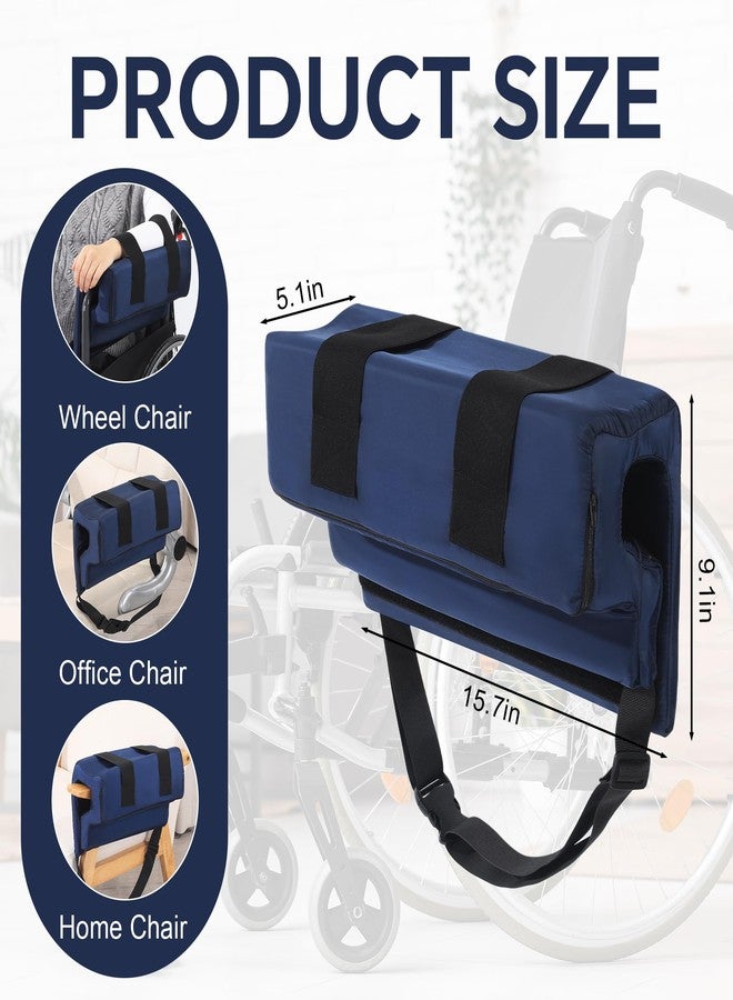 ROYALAY Wheelchair Armrest Pads, Lateral Support Anti-Rollover for Wheelchair with Adjustable Strap, High-Density Foam Arm Support Pillow with Waterproof Cover - Image 2