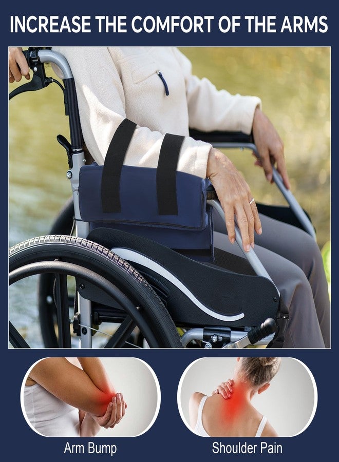 ROYALAY Wheelchair Armrest Pads, Lateral Support Anti-Rollover for Wheelchair with Adjustable Strap, High-Density Foam Arm Support Pillow with Waterproof Cover - Image 3
