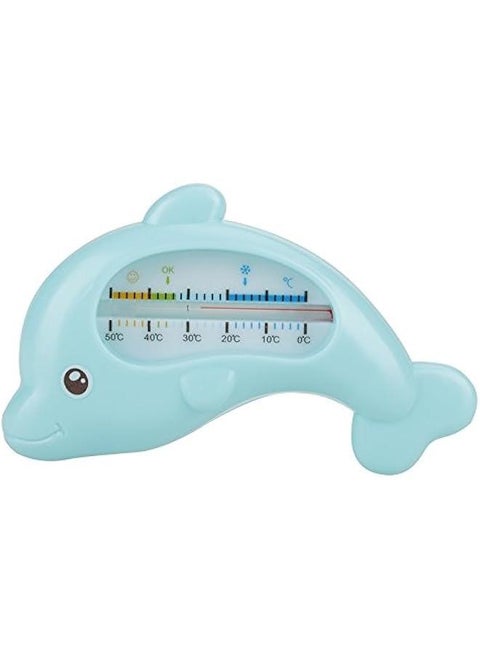 Floating bath thermometer, baby bath thermometer baby thermometer for bath kids shower water thermometer for toddler bath toy cute animal thermometer(Blue Dolphin)