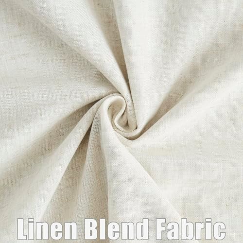 Kayne Studio Natural Pinch Pleated Full Blackout Curtains, Linen Blend Room Darkening Thermal Insulated Soundproof Drapes, 84 Inch Back Tab Window Curtains for Living Room Bedroom (2 Panels, 40"x84") - Image 5