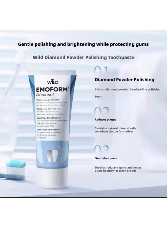 WILD Depurdent Clean & Polish Paste 75ml for teeth cleaning, removes dental plaque and teeth discoloration with polishing effect - Image 1