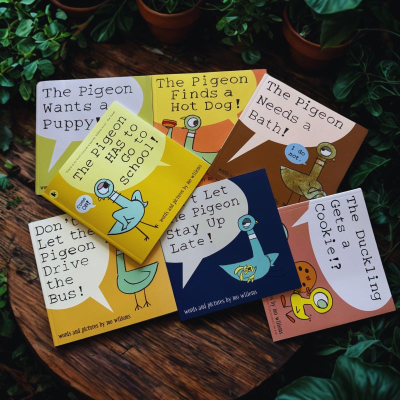 TONGYILEX 7 Book Set of Mo Willems Pigeon Books, Includes Donâ€™t Let The Pigeon Drive The Bus Book, The Pigeon Has to Go to School & More â€“ Mo Willems Books Paperback for Kids Collection - Image 5