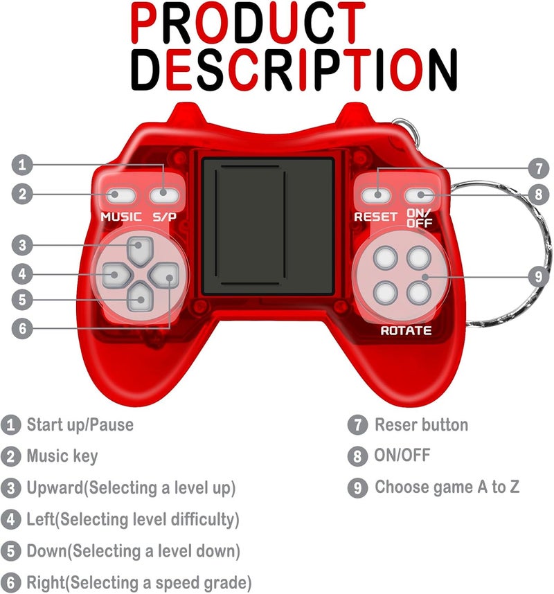 AMOR Video Game Party Favors for Kids Birthday 12Pcs Video Games Mini Toys Return Gift for Kids Boys Girls Birthday Party Favors - Image 4
