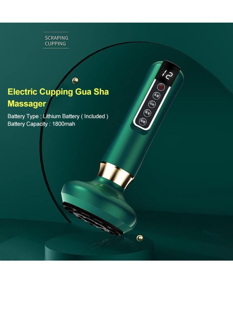 Generic 12 Level Electric Vacuum Cupping Massager, Body Guasha Scraping Fat Burning Body Suction Cup Gua Sha Massage - Image 3