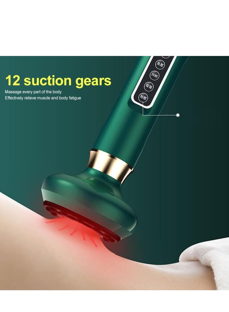 Generic 12 Level Electric Vacuum Cupping Massager, Body Guasha Scraping Fat Burning Body Suction Cup Gua Sha Massage - Image 4
