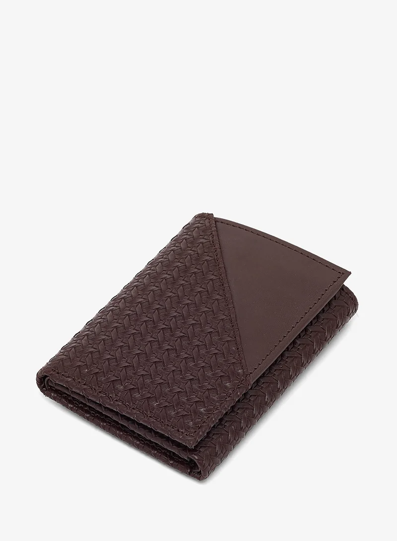 Robert Wood  Essential fabric contrast Trifold leatherette Wallet for Men | Best Price UAE