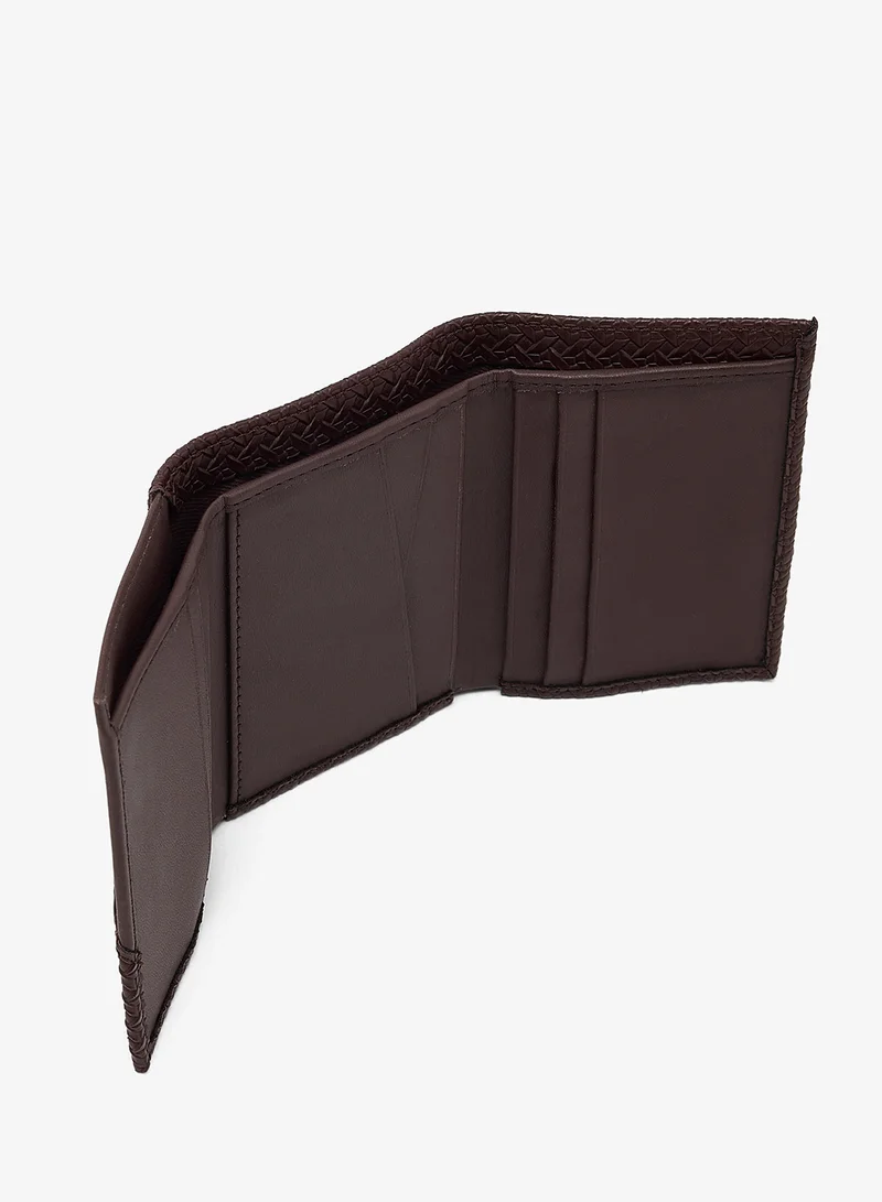 Robert Wood  Essential fabric contrast Trifold leatherette Wallet for Men | Best Price UAE