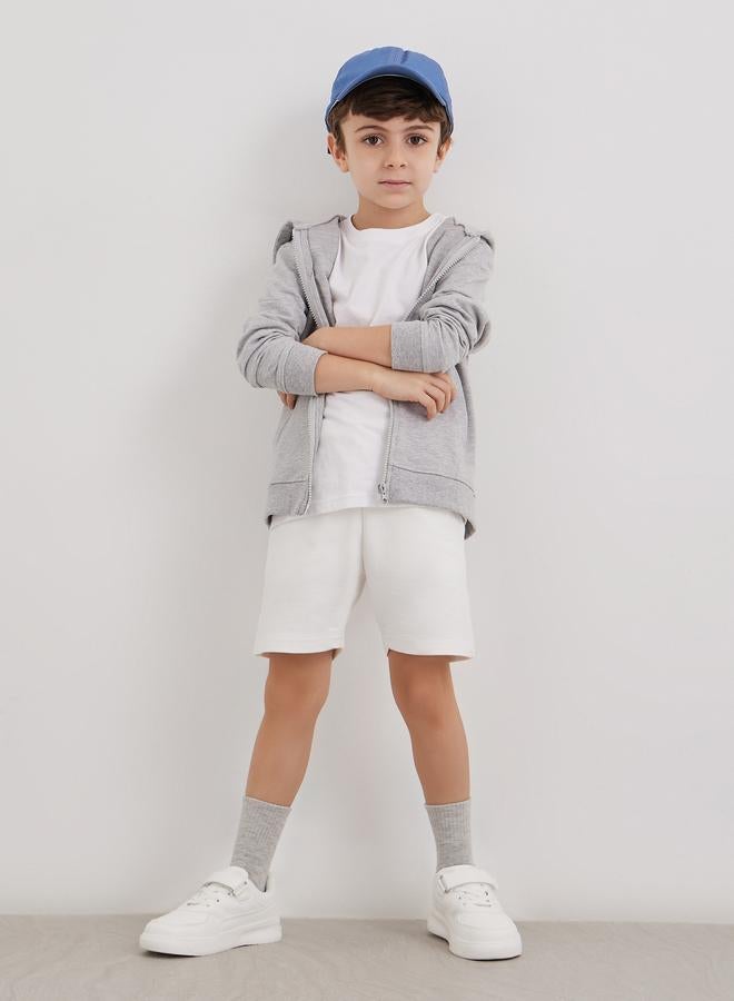 Styli Solid Shorts with Drawstring - Image 2