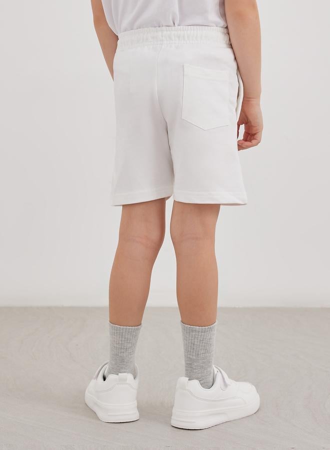 Styli Solid Shorts with Drawstring - Image 4