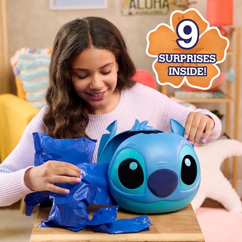 جست بلاس لعبة Disney Stitch Jumbo Mystery Capsule، مكونة من 8 قطع، لعبة مخملية بطول 9 بوصات، مناسبة للأطفال من عمر 3 سنوات فما فوق. - Image 2