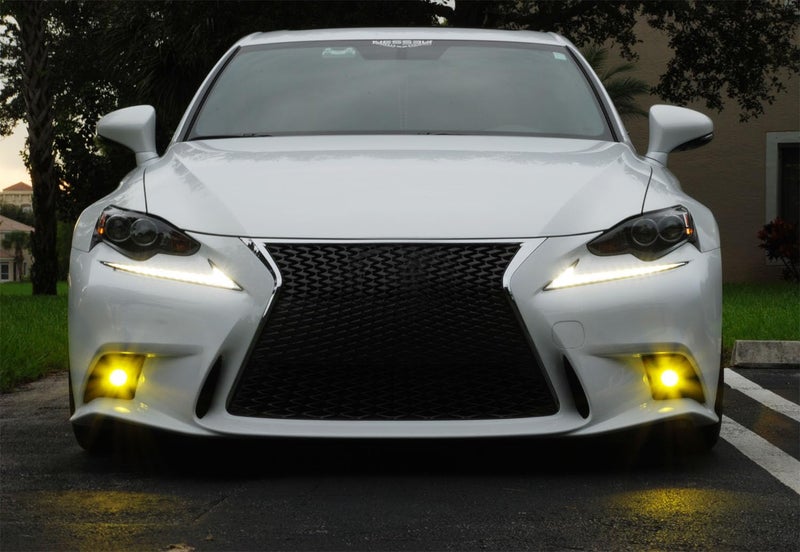 iJDMTOY Gold Yellow Projector Lens LED Fog Lights Compatible with 2014-2016 Lexus is F-Sport (IS200t IS250 IS300 IS350), Powered by 2500K 15W High Power LED Emitters - Image 3