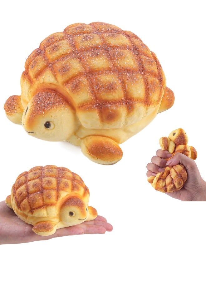 Slow Rising Squishies Toys for Kids Turtle Bread Food Foam Animal Stress Squishes Cute Giant Squeeze Toy - Image 1