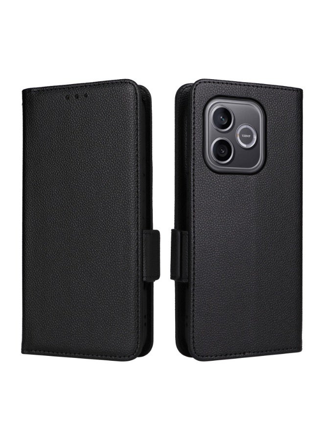 Wechdo Leather Flip Wallet Phone Case Compatible with Honor 600 Lite - Shockproof Protective Cover with Card Holder, Stand Function and Detachable Wristband - Image 2