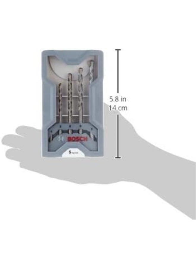 Bosch 2607017080 Cyl-3 Concrete Drill Bit Set, Silver Percussion 4-8mm, Grey - Image 5