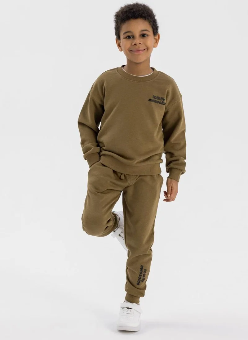 MINOTI Teen Boys Crew Neck Sweatshirt and Joggers Set