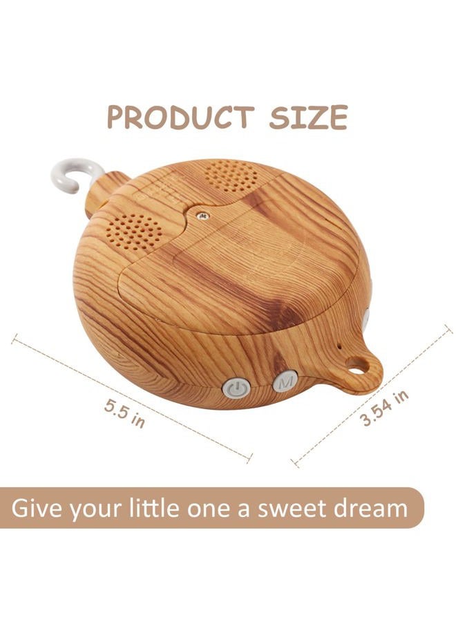 JILPAK Baby Mobile Rotary Music Box Imitation Wood with Rotating Hook Crib Mobile Motor - Image 4