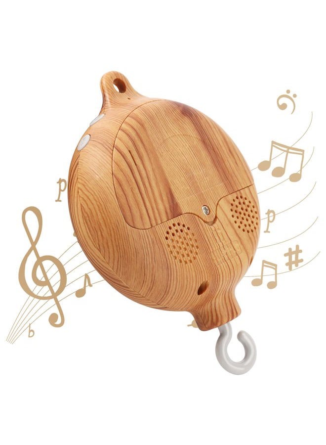JILPAK Baby Mobile Rotary Music Box Imitation Wood with Rotating Hook Crib Mobile Motor - Image 1