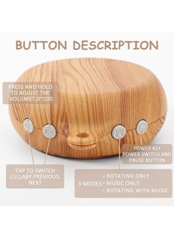 JILPAK Baby Mobile Rotary Music Box Imitation Wood with Rotating Hook Crib Mobile Motor - Image 3