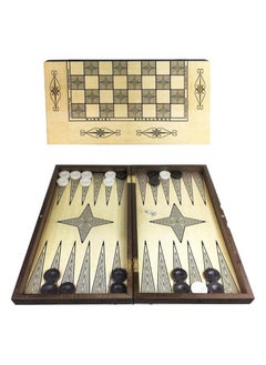 Star Backgammon Set for Adults- Large, Backgammon Board Game, Backgammon Sets For Adults, Durable, Backgammon and Checkers Set  - Image 1