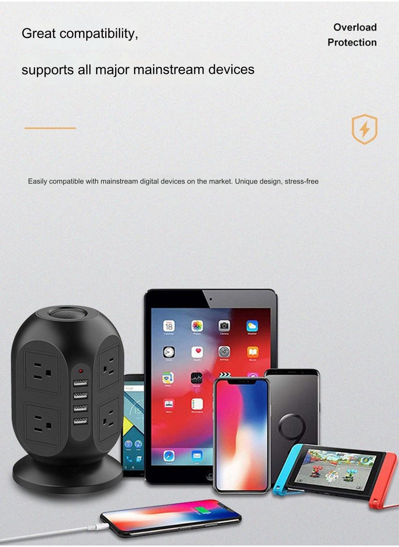 Sharpdo - 24-Hole Vertical Tower Socket with 4 Usb Sockets - Image 1