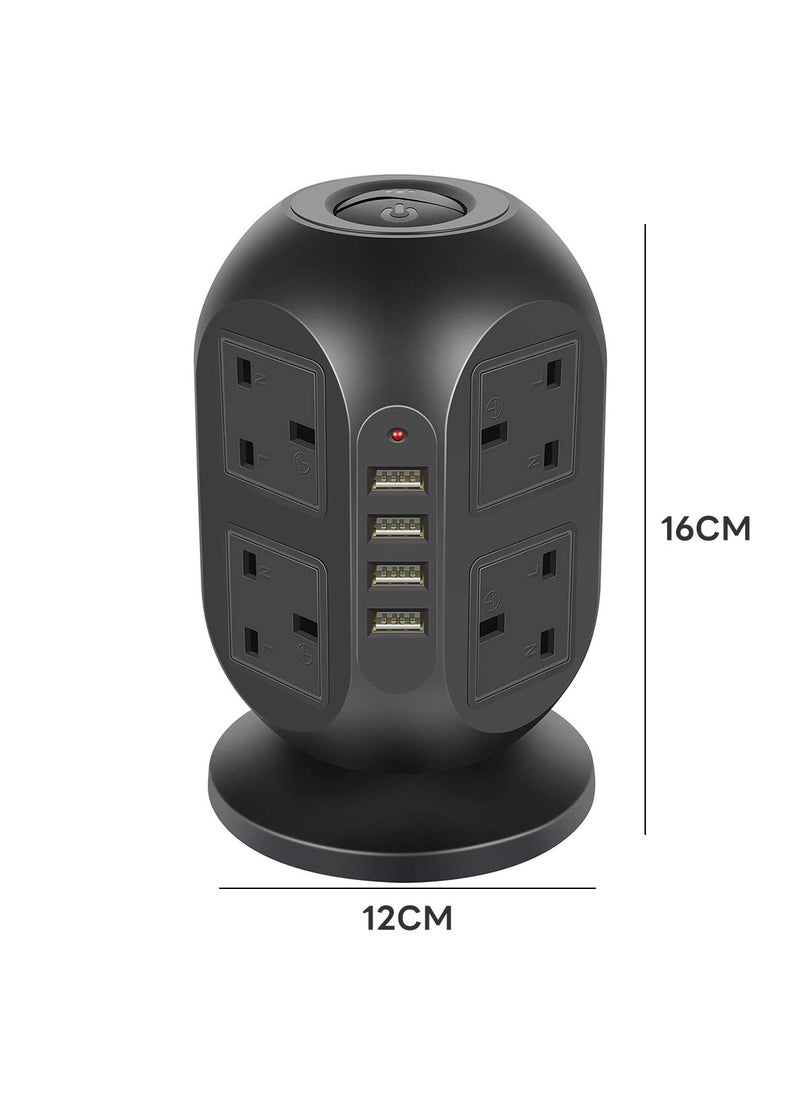 Sharpdo - 24-Hole Vertical Tower Socket with 4 Usb Sockets - Image 1