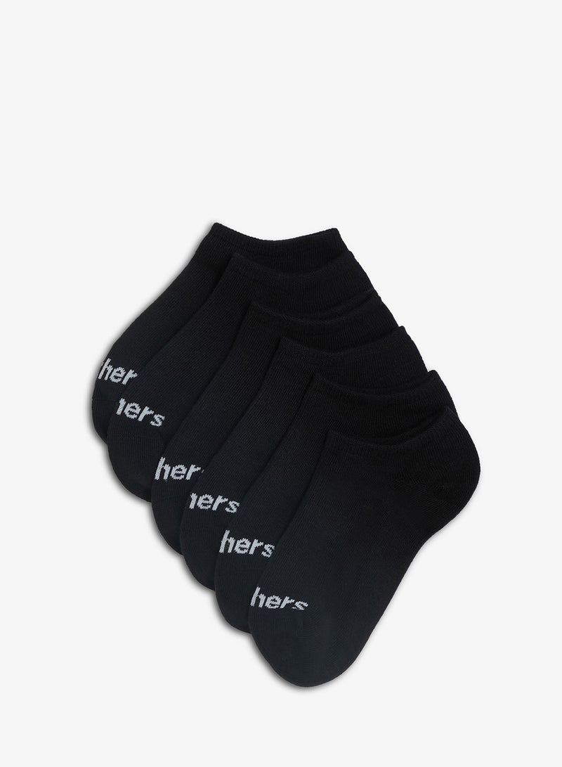 SKECHERS Kids 6 Pack Terry No Show  Socks - Image 1