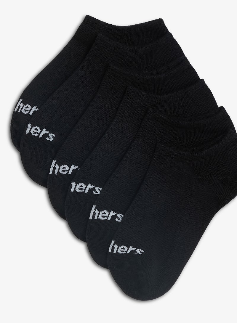 SKECHERS Kids 6 Pack Terry No Show  Socks - Image 3