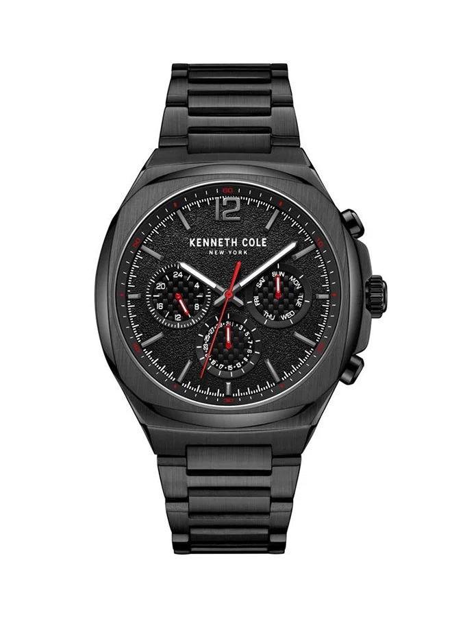 كينيث كول نيو يورك Watch For Men With Black Stainless Steel Bracelet 43mm