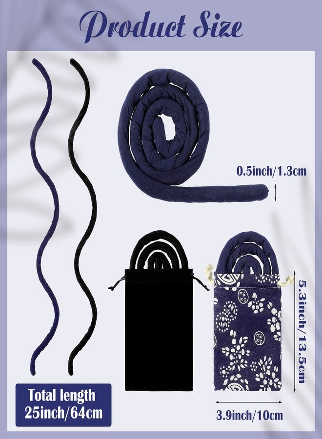 Hanaive 2 Pcs Spiral Lock Hair Tie Dreadlocks Accessories for Men Women Bendable Loc Hair Tie Dreadlocks Ponytail Holder Long Dread Bands for Braids(Vintage Pattern) - Image 2