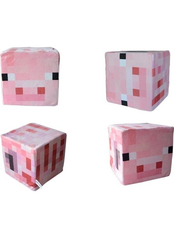 Schulzz - Minecraft Pig Cube Pillow Cushion Plush Toy 10CM - Image 1