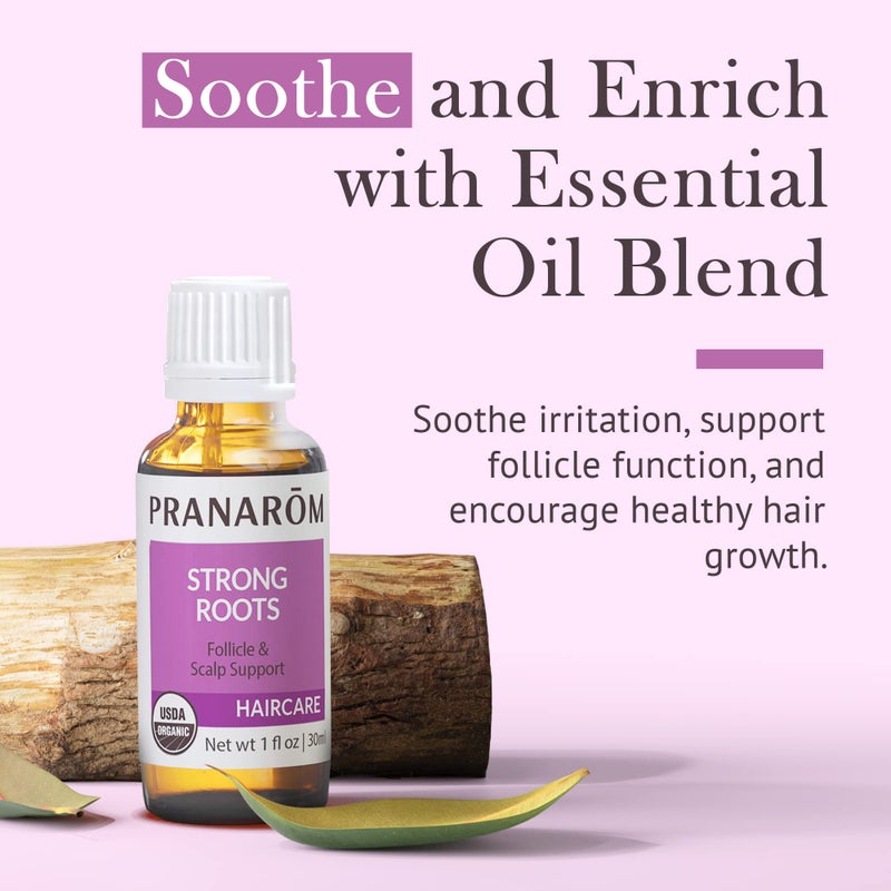 PRANAROM â€“ Hair Strengthening & Scalp Support Oil (30ml) - 100% Pure Organic Essential Oil | USDA & ECOCERT Certified - Image 2