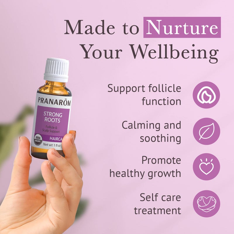 PRANAROM â€“ Hair Strengthening & Scalp Support Oil (30ml) - 100% Pure Organic Essential Oil | USDA & ECOCERT Certified - Image 4