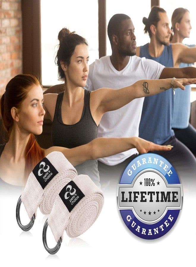pete's choice 2 Pack Yoga Stretching Straps 8 ft - Durable D-Ring for Pilates - Image 2
