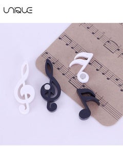Unique 12pcs Magnets Fridge,Black and White Musical Notes Small Fridge Magnets Cute Decorative Magnets,Refrigerator Magnets Office Kitchen Magnets Locker Glass Magnets(Black, White)  - Image 4