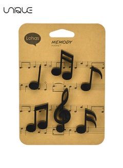 Unique 12pcs Magnets Fridge,Black and White Musical Notes Small Fridge Magnets Cute Decorative Magnets,Refrigerator Magnets Office Kitchen Magnets Locker Glass Magnets(Black, White)  - Image 3
