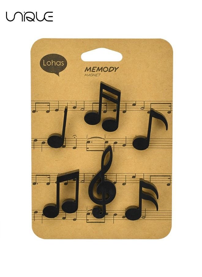 Unique 12pcs Magnets Fridge,Black and White Musical Notes Small Fridge Magnets Cute Decorative Magnets,Refrigerator Magnets Office Kitchen Magnets Locker Glass Magnets(Black, White)  - Image 3
