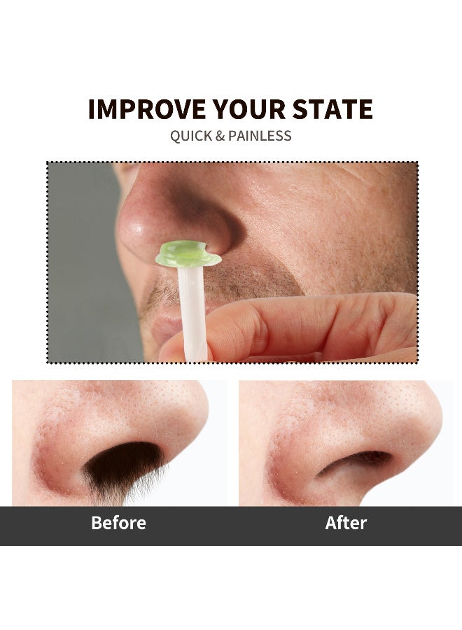 ليدي مجموعة إزالة شعر الأنف بالشمع للرجال والنساء، أعواد وضع، فاصولياء، ملصقات شارب، كوب قياس، أكواب ورقية لإزالة شعر الأنف والحاجب، مناسبة للعناية الشخصية - Image 4