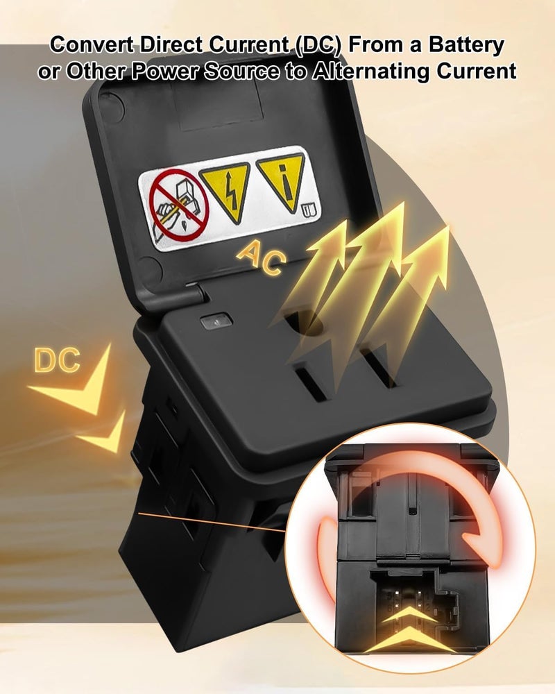 TIKSCIENCE Power Outlet Inverter Fit for Ram 1500 2500 3500 4500 5500 2013-2016 Replace 68159295AB - Image 3