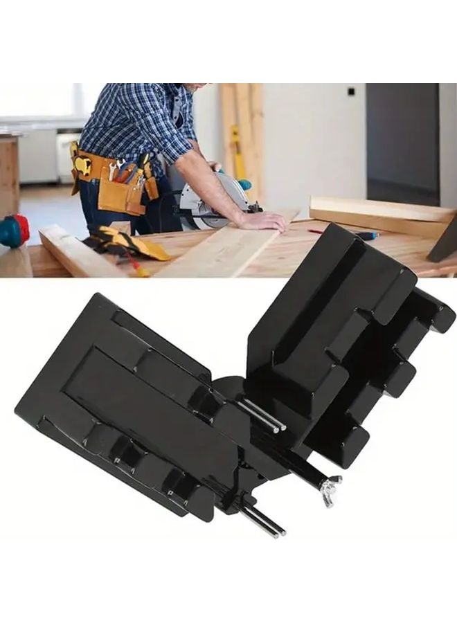 Heavy Duty 2 In 1 Miter Gauge And Cutting Tool Black Angle Template 180 Degree Precision Guide - Image 2