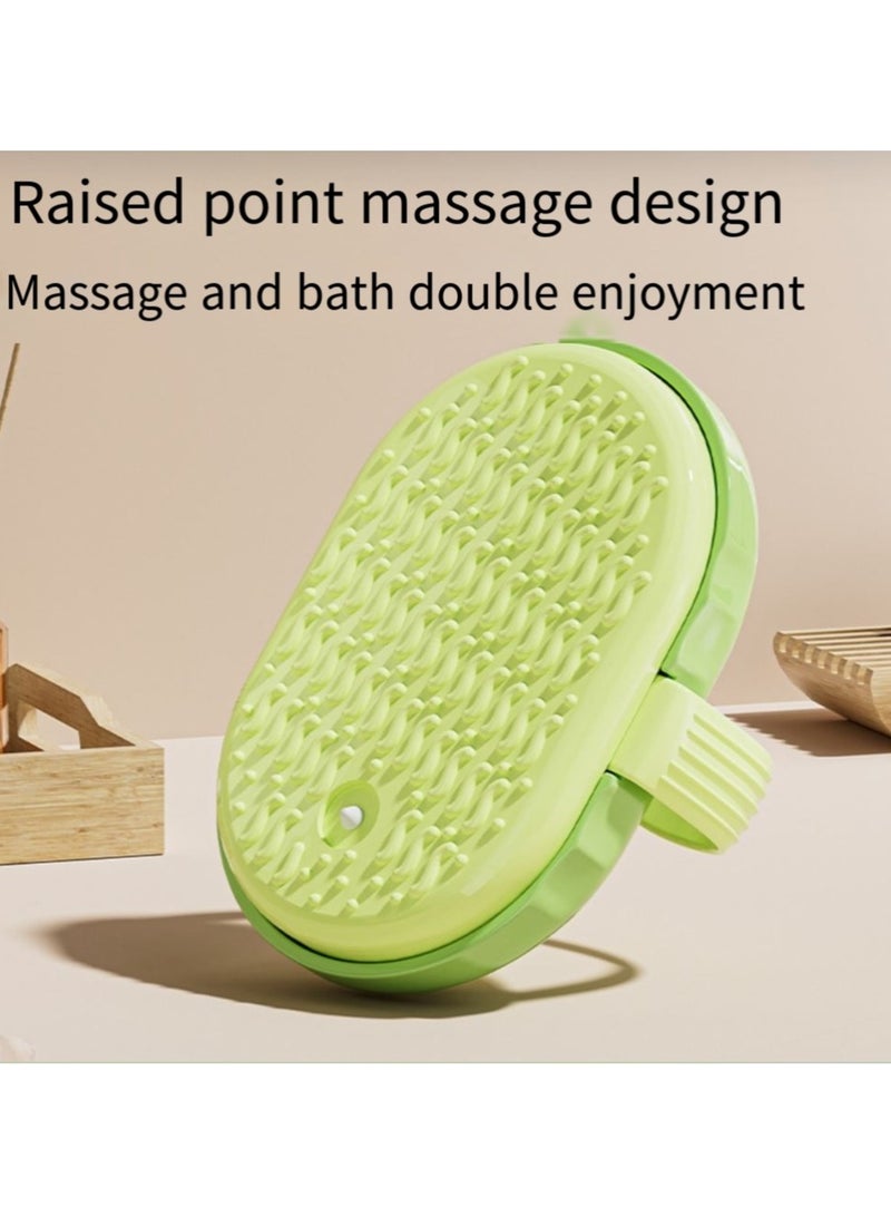 general Multifunctional liquid-added massage bath brush household scrubbing and exfoliating mud special press liquid bath brush soap and shampoo dispenser soft silicone brush - Image 2