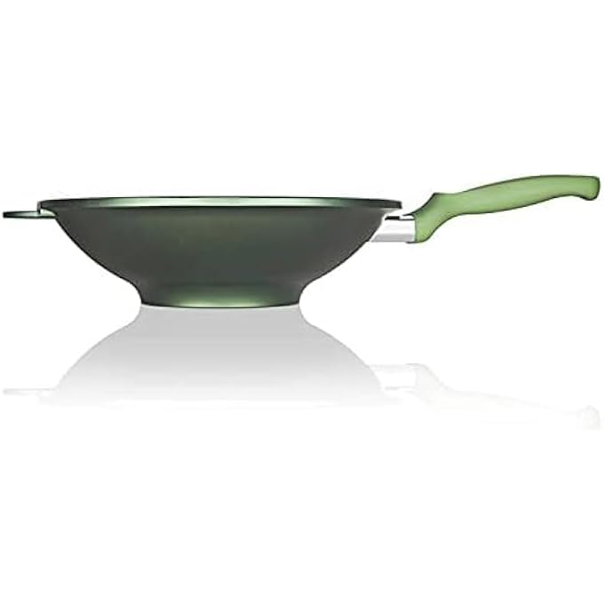 ريسولي 00080Dr30Gs Dr Green 30 سم مقلاة ووك غير لاصقة مع طلاء Greenstone المائي، مصنوعة في إيطاليا من الألومنيوم المصبوب الصديق للبيئة، خالية من النيكل، متوافقة مع مواقد الغاز والكهرباء والسيراميك الزجاجي - Image 1