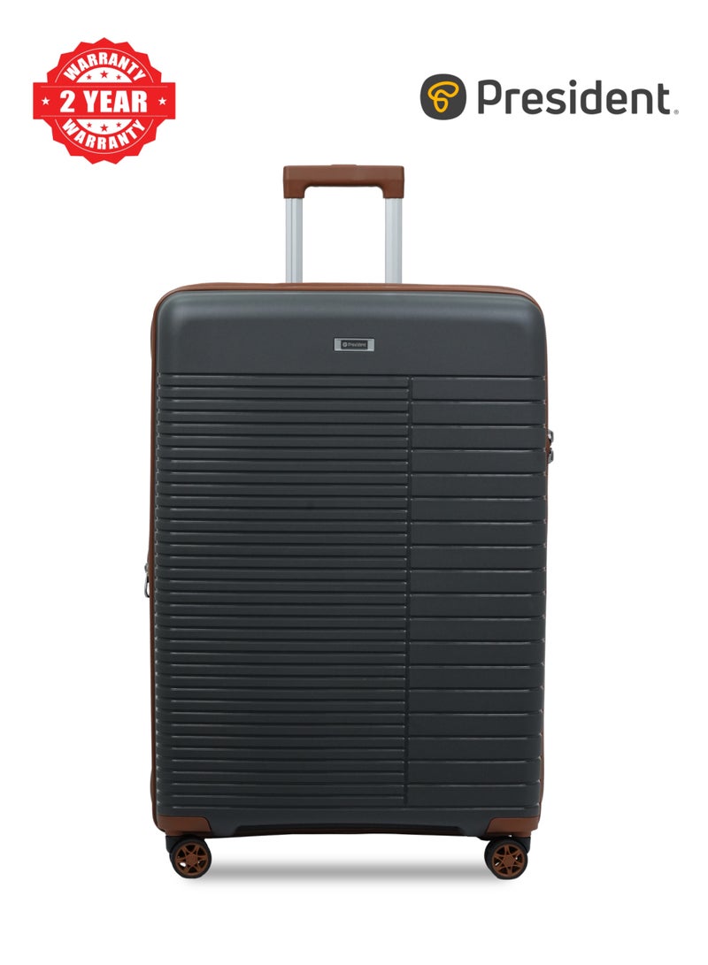 President 28" POLYCARBONATE: Unbreakable Body | Anti-Theft Zipper | Original TSA Lock | Expandable Model-4996-Dark Grey - Image 1