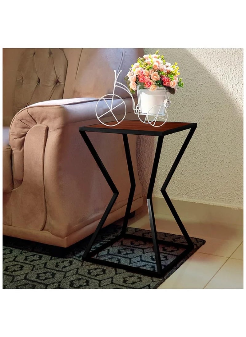 Device Bas with BROWN ART SHOPPEE Brown Art SHOPPEE Modern Gold Side Table Small Coffee Table Round End Table with Iron Frame Faux Marble Side Table Bedside Table for Living Room Bedroom Small Space Brown Black 